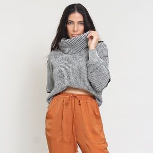 Chunky turtleneck sweater with zipper sleeves by Fate by lfd